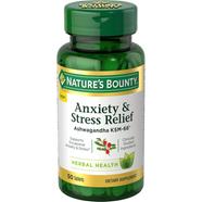 Nature’s Bounty Anxiety and Stress Relief, Ashwagandha KSM-66 - 50 Tablets -432668009 image