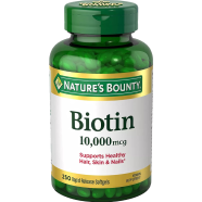 Nature’s Bounty Biotin 10,000 mcg 250 Softgels image
