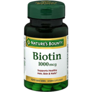Nature’s Bounty Biotin 1000mcg 100 Tablets image