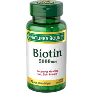 Nature’s Bounty Biotin 5000 mcg 72 Softgels image