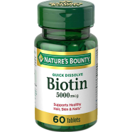 Nature’s Bounty Biotin 5000mcg – 60 Quick Dissolve Tablets -344310949 image