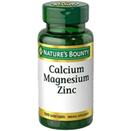 Nature's Bounty Calcium Magnesium and Zinc Caplets, Immune and Supporting Bone Health -300910122 image