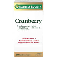 Nature's Bounty Cranberry with Vitamin C 25,200 mg - 60 Rapid Release Softgels image