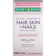 Nature's Bounty Extra Strength Hair, Skin and Nails 5000mcg 150 Softgels -483475585 image