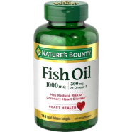 Nature’s Bounty Fish Oil, 1000mg, 300mg of Omega-3, 145 Rapid Release Softgels image