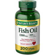 Nature’s Bounty Fish Oil Omega 3 1200 mg Plus 360 mg 200 Softgel image