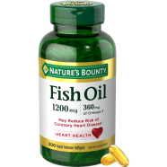 Nature's Bounty Fish Oil Omega 3 1200mg 360mg 200 Softgel image