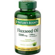 Nature’s Bounty Flaxseed Oil 1200mg 125 Softgels image