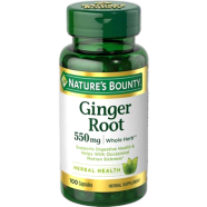 Nature’s Bounty Ginger Root 550mg 100 Capsules image
