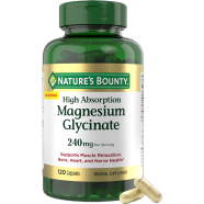 Natures Bounty High Absorption Magnesium Glycinate 240mg 120 Count image