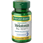 Nature's Bounty Melatonin 3 mg - 240 Quick Dissolve Tablets -523151502 image
