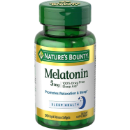 Nature's Bounty Melatonin 5 mg - 90 Softgels -326047825 image