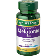 Nature's Bounty Melatonin 5mg Dual Spectrum - 60 Bi-Layer Tablets -326053036 image
