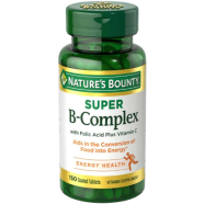 Nature’s Bounty Super B Complex with Vitamin C and Folic Acid -309826600 image