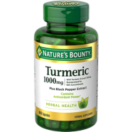 Nature’s Bounty® Turmeric 1,000mg Plus Black Pepper Extract 60 Capsules image