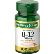 Nature’s Bounty Vitamin B-12 500 mcg 100 Tablets image