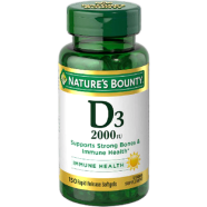 Natures Bounty Vitamin D3 50 mcg (2,000 IU) 150 Softgels USA image