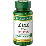 Nature's Bounty Zinc, Immune Support, 50 mg, Caplets, 100 Ct -300884636 image