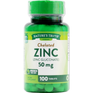 Nature's Truth Chelated Zinc 50mg 100 Tablets (USA) image