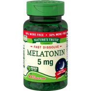 Nature’s Truth Melatonin 5 mg Fast Dissolve Tabs Natural Berry Flavor 90 tablets image