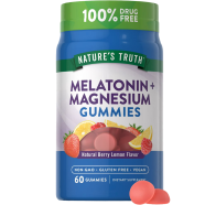 Nature's Truth Melatonin Plus Magnesium Gummies 60Pcs image