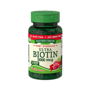 Nature’s Truth Ultra Biotin 5,000mcg Natural Berry Flavor Fast Dissolve 78 Tabs image