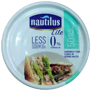 Nautilus Lite Sandwich Tuna Flakes In Sp. Water Can 165gm image