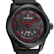 Naviforce 9124 Casual Leather Watch