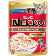 Nekko Cat Pouch Food - Tuna Topping Kanikama In Jelly 70gm | Cat Wet Food image
