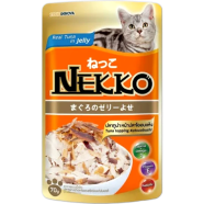 Nekko Cat Pouch Food - Tuna Topping Katsuobushi in Jelly 70gm | Cat Wet Food image