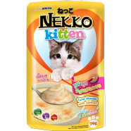 Nekko Kitten Cat Pouch Food - Tuna Mouse with Salmon 70gm | Cat Wet Food image