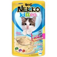 Nekko Kitten Cat Pouch Food - Tuna Mouse with with Goat Milk 70gm | Cat Wet Food image