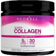 NeoCell Super Collagen Powder 6600 mg Types 1 and 3 Grass-Fed Collagen Unflavored 150g image