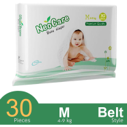 Neocare Premium Belt System Baby Diaper (M Size) (4-9kg) (30pcs) image