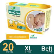 Neocare Premium Belt System Baby Diaper (Newborn) (0-4 kg) (20pcs) image