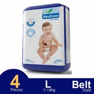 Neocare Premium Belt System Baby Diaper (7-18 kg) (4 Pcs) image