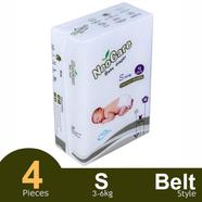 Neocare Premium Belt System Baby Diaper (3-6 kg) (4 Pcs) image