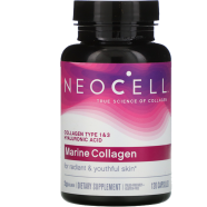 Neocell Marine Collagen Type 1 And 3 With Hyaluronic Acid 120 Capsules image