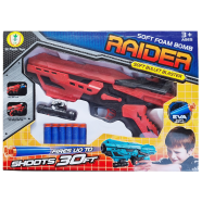 Nerf‑style Foam Dart Blaster Gun – Raider Soft Bullet Toy Gun For Kids With Darts And Scope icon