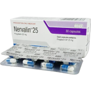 Nervalin 25 mg Capsule 10's Strip image