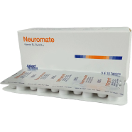 Neuromate 100 mg Plus 200 mg Plus 200 mcg 10's Strip Tablet image