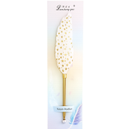 Neutral Feather Creative Spray Gold Ballpoint Pen image