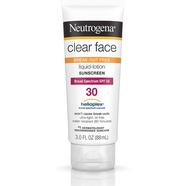 Neutrogena Clear Face Oil Free Sunscreen 30 SPF 88ml image