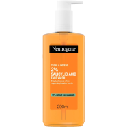 Neutrogena Clear and Defend 2percent Salicylic Acid Facial Wash 200 ml -3574661333564 image