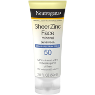 Neutrogena Sheer Zinc Face Mineral Sunscreen 50 SPF 59ml image