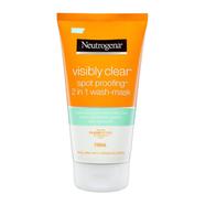 Neutrogena Visibly Clear 2 in 1 Face Wash/Mask 150 ml image