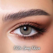 New Bella Gray Olive Color Contact Lens With Regular Kit Box For Men and Women. 1 Pair Bella Color Contact Lens For Eye Makeup and Cosmetics. Bella Elite Series image