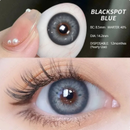 New BlackSpot Blue Color Contact Lens With Regular Kit Box For Men and Women.Black Spot Color ContactLens. image