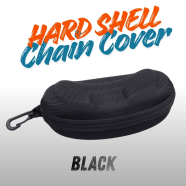 New Black Color Hard Shell Eyeglasses Case with Zipper and Clip – Portable Glasses Protector image