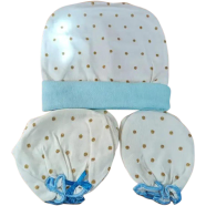 New Born Baby Cap 3 in1 Cloth set -1set image